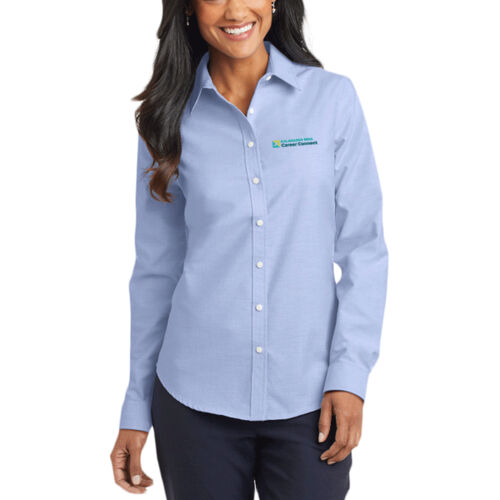 Port Authority® Women's SuperPro™ Oxford Shirt Thumbnail