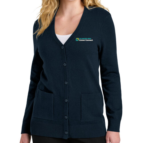 Port Authority® Women’s Easy Care Button-Up Cardigan Sweater Thumbnail